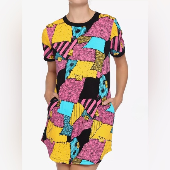 Disney Dresses & Skirts - Women’s Disney The Nightmare Before Christmas Sally T-Shirt Dress Large